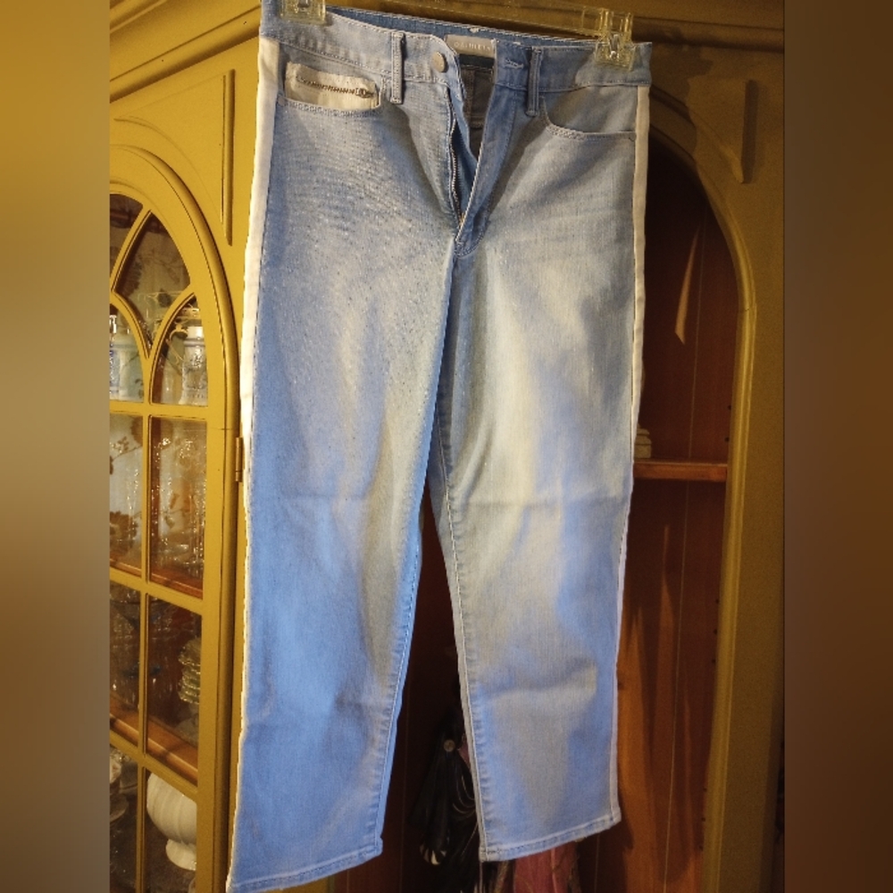 Athleta 6P Striped Jeans Excellent